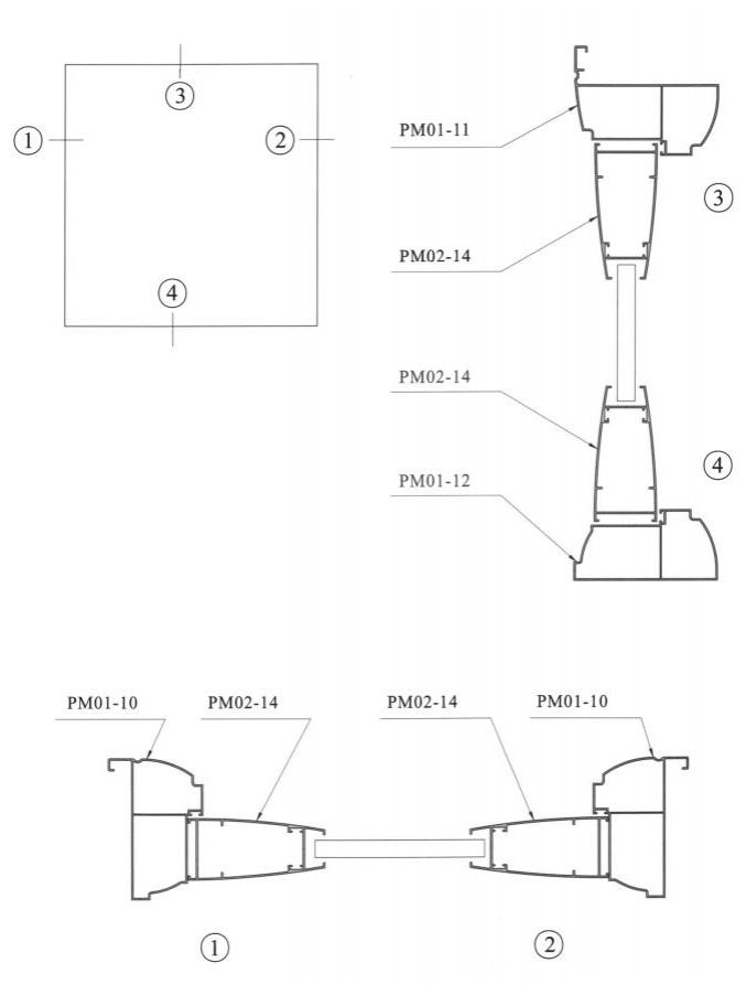 Perfil para puertas batientes modelo 92 (PM92)